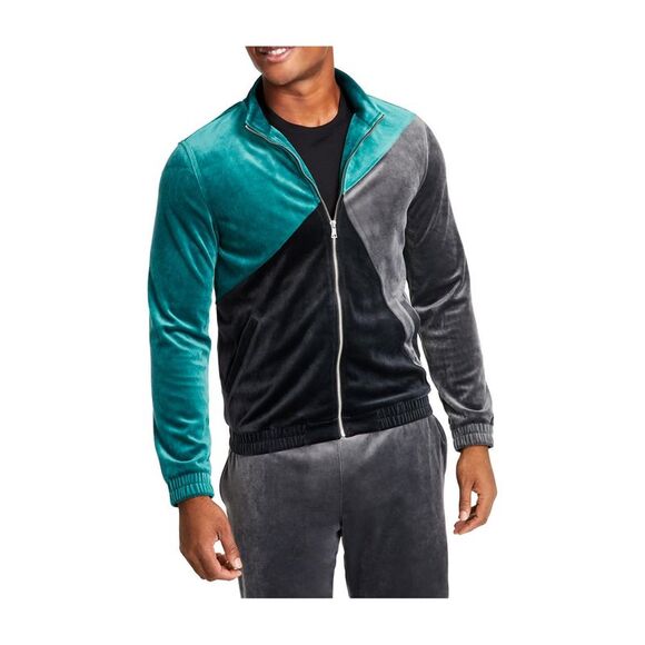 I-N-C Mens Colorblock Track Jacket, Multicoloured, NWT - Picture 1 of 1